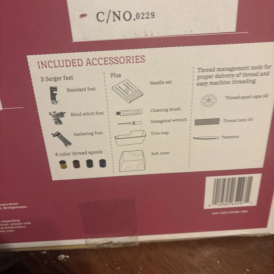 1634DX 3/4 Thread Serger with differential feed - Image 3 of 4