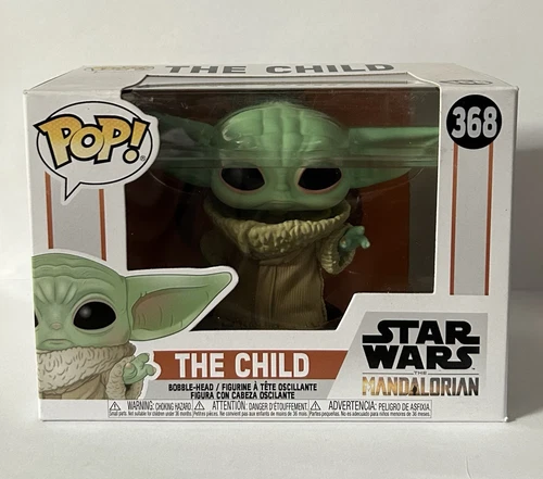 Funko Pop! Star Wars The Mandalorian #368 The Child, Baby Yoda Grogu Bobble-Head