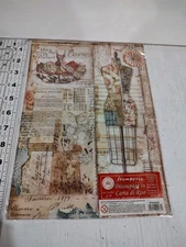 Stamperia Dress Form Collage Rice Paper Decoupage A4