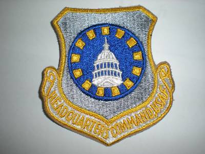 US AIR FORCE HEADQUARTERS COMMAND 4'' PATCH -COLOR