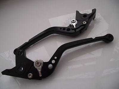 Kawasaki ER6F NINJA 650 (17-20), CNC levers long black/chrome adjusters F21/K750