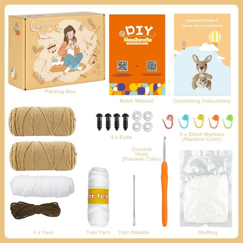 Beginner Crochet Kit with Video Tutorials - Animal Crochet Patterns - Picture 5 of 7