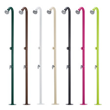 Doccia Giardino Belfer 42D3 in Acciaio Alluminio con Soffione Cromato Rubinetto