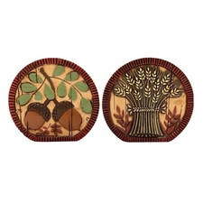 Salero pimentero plástico Hallmark otoño acción de gracias otoño bellotas trigo de colección