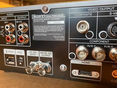 Sony PMW-EX30 XDCAM SXS Express Card Video Recorder Player