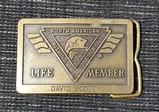 North American Fishing Club Life Member Belt Buckle