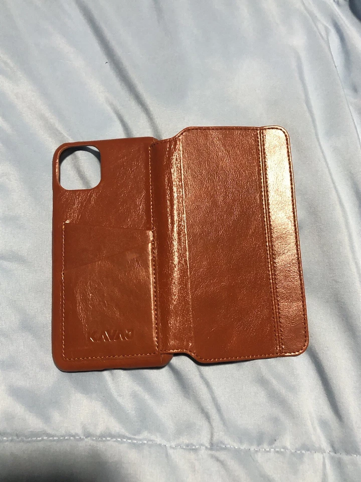 iPhone 11 Pro Max Case KAVAJ Leather Wallet Flip Case - Bild 3 von 4
