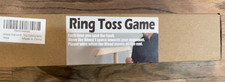 Ring Toss Game Tabletop Wood Ring Tossing Game for Indoor Outdoor,