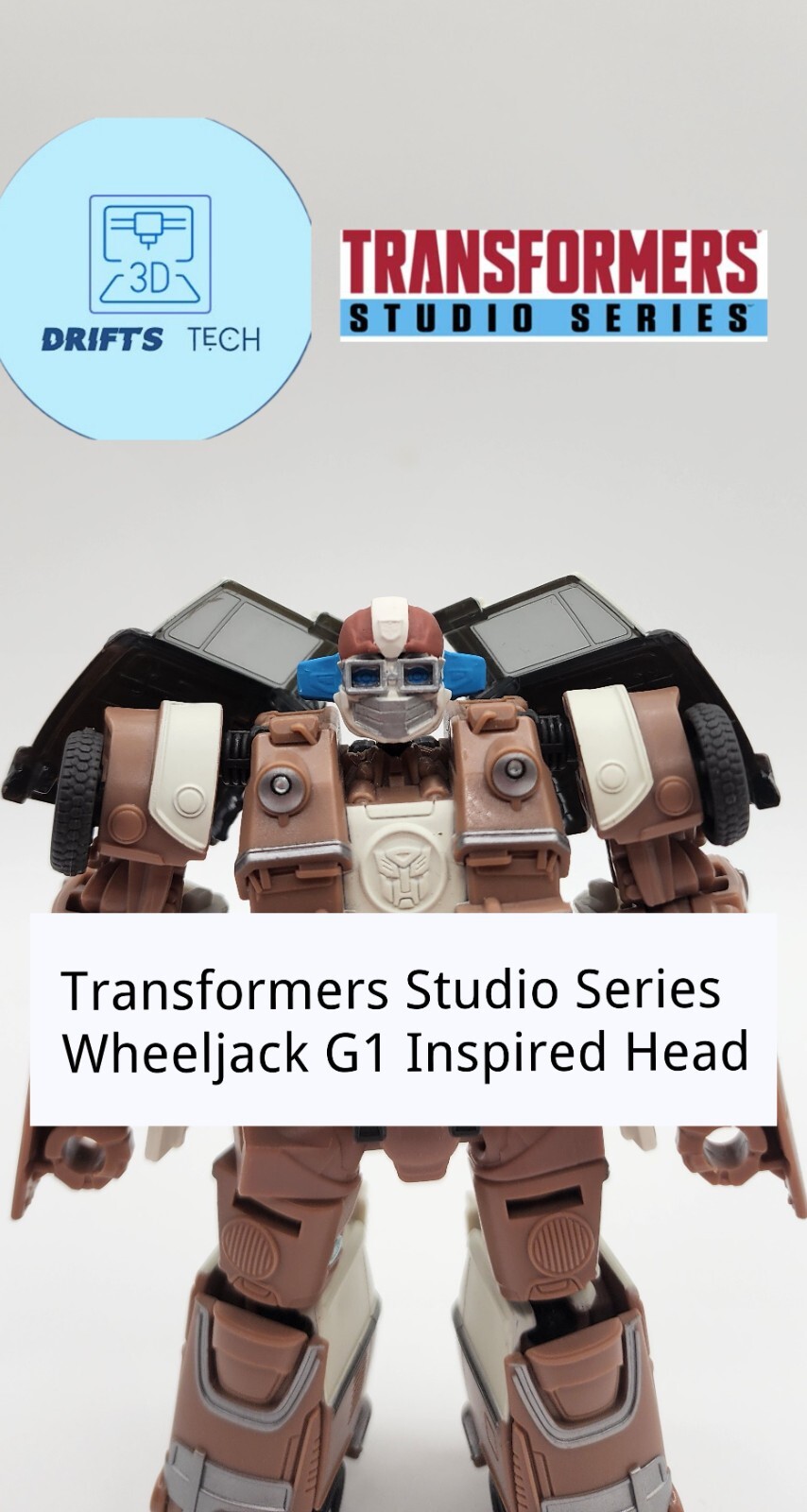 Transformers Studio Series Wheeljack 108 Upgrade Head G1 and ROTB