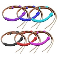 OVER  UNDER WHIP Medium Leather with Nylon Wrap  32" Long x 1/2" Wide