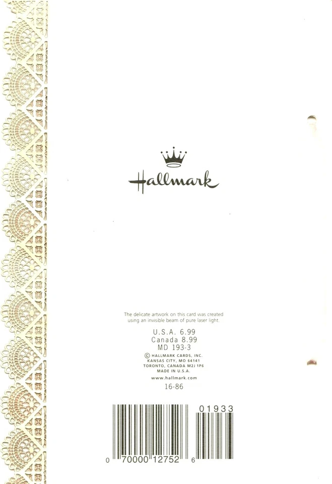 Feliz Día de la Madre Madre Bonita Encaje Lacework Sello Tarjeta de Felicitación  Foto 2 de 2