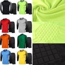 Men's Football Team Training Uniform Goalkeeper Padded Jersey and Shorts Outfit