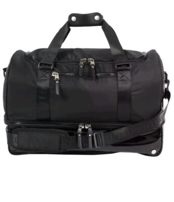 Samantha Brown To-Go Polyester Coated Bottom Weekender - Black