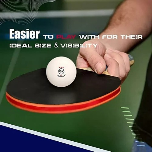 Palline da Ping Pong 3 Stelle 40 + Palline da Ping Pong Pro ABS Confezione da 24 Palline in Bianco - Foto 3 di 6