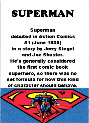 Superman Custom Novelty Card - Picture 4 of 4