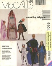 McCall's 4404 Medieval King, Queen, Robin Hood, Maid Marion Sz 7/8 UC Pattern