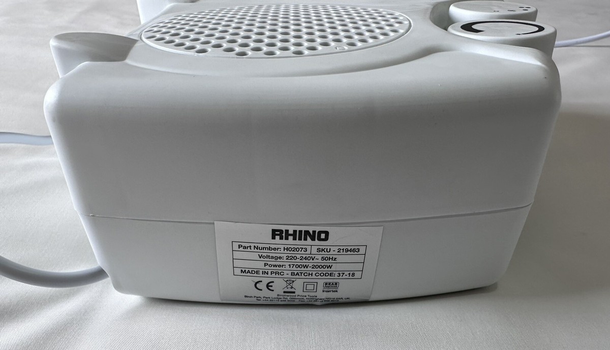 Rhino 2kW FH2 Fan Heater 240V (H02073) (FREE-SHIPPING) | eBay
