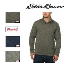 Eddie Bauer Men  s Radiator Fleece Pullover Snap Front Top  G54