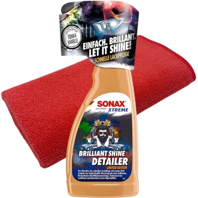 Lackpflege Set SONAX Xtreme Brilliant Shine Detailer 500 ml + 2x SONAX Tücher
