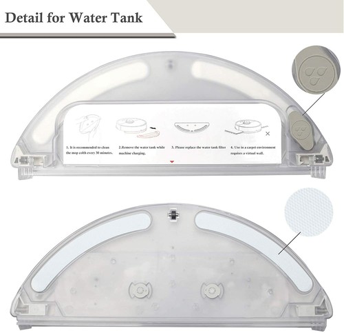 Robotic Vacuum Clean Tank Mop Cloth Set for Roborock S4 S5 S6 E4 E20 E25 E35 S50 - Picture 7 of 12