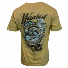 Men's T-shirt- Wanted Alive & Jumpin -"Clearwater" Yellowfin tuna-NWT Reg 26.00