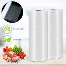2 Roll Giant 8"x50' Vacuum Sealer Bags Thick 4mil Kichen Food Saver Storage Bag