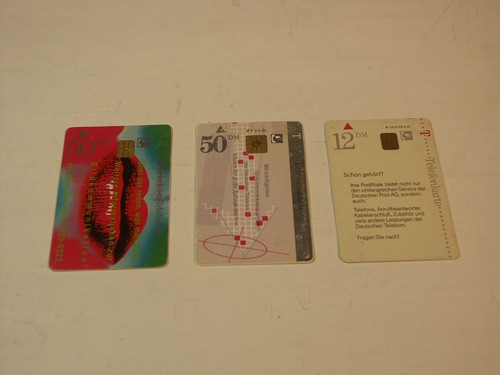 3 Telefonkarten Telefonkarte gebraucht