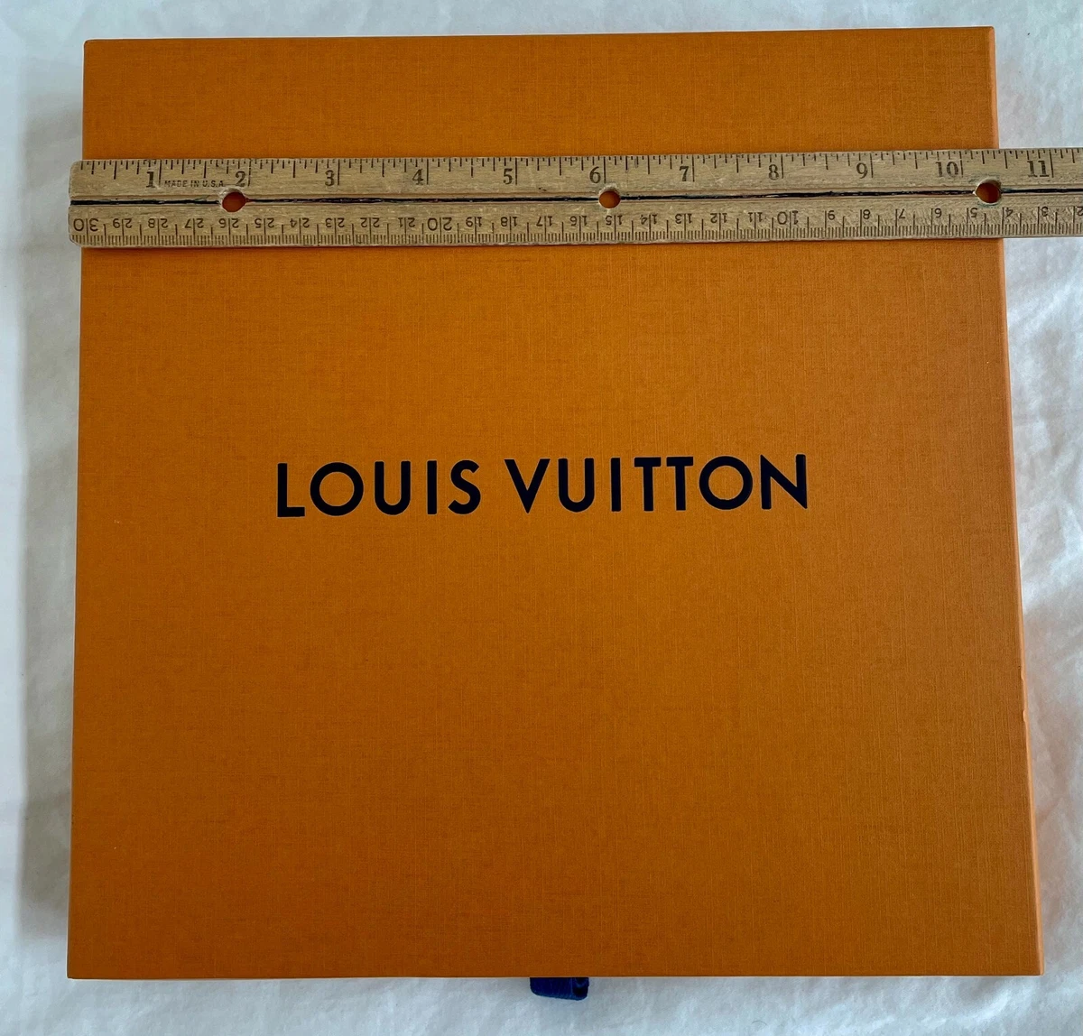 Authentic Louis Vuitton Empty Orange Small Box Pull Drawer Gift Box