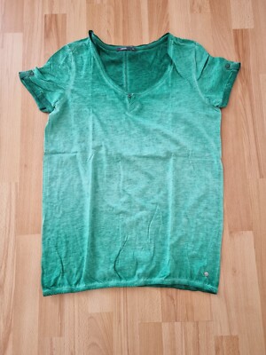 Cecil Damen T-shirt dunkelgrün melliert Gr. M