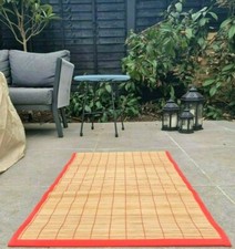 Large Bamboo Yoga Mat Non Slip Folding Beach 173x60cm Slat Bathroom Outdoor Mats