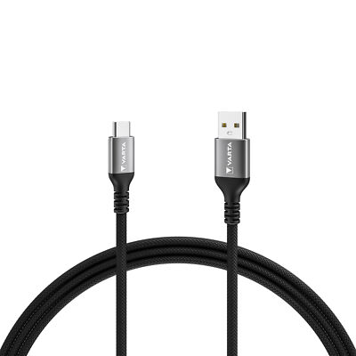 VARTA Speed Charge & Sync Cable USB A to USB Type C Kabel Schwarz USB 3.0 NEU