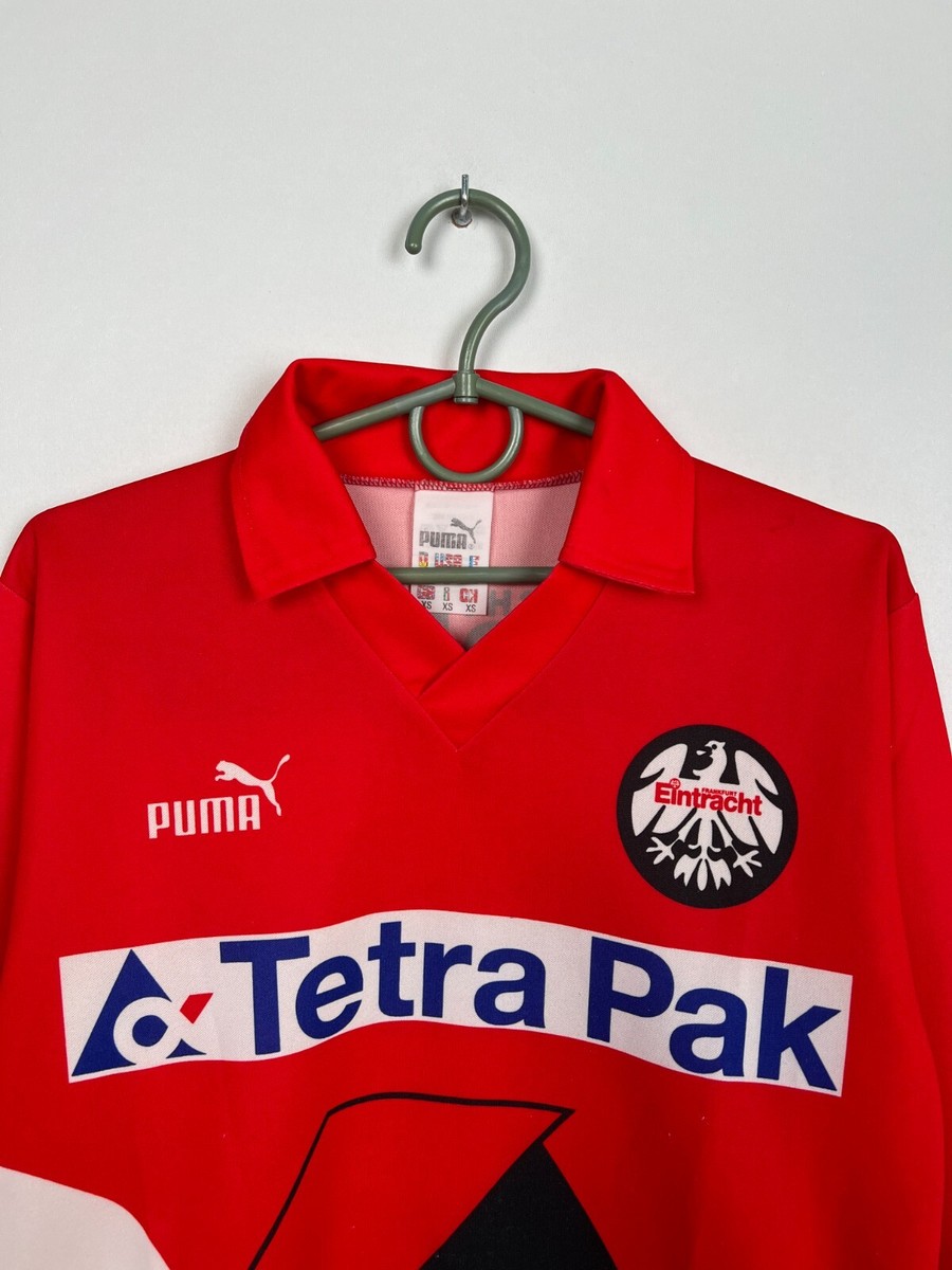 EINTRACHT FRANKFURT 1993 1994 HOME FOOTBALL SHIRT PUMA LONGSLEEVE