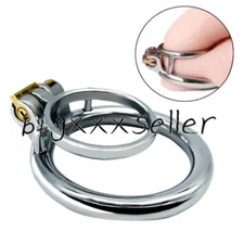 Chastity Cage Stainless Steel Male Rings Metal Chastity Device Locks Rings
