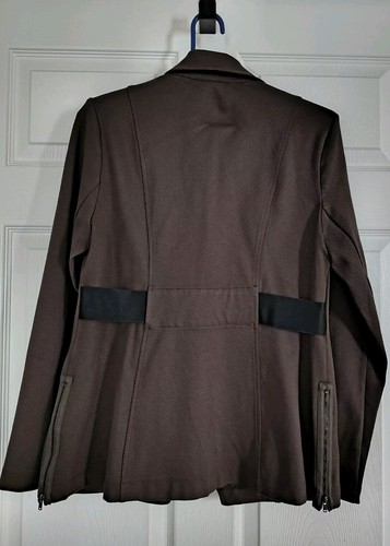 Chaqueta Blazer Cabi 4120 The Academy Marrón Oliva Oscuro Militar Mujer Talla Mediana - Imagen 3 de 5