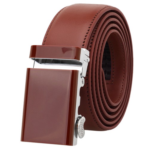 Falari Men Unisex Classic Ratchet Dress Belt Genuine Leather Casual Golf Belt - Picture 31 of 83