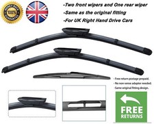 Limpiaparabrisas delantero y trasero 26"18"14" para Citroen C4 Cactus 2014-2020