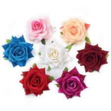20pcs Artificial Rose Flower Heads 6cm For Home / Wedding DIY Scrapbooking Craft