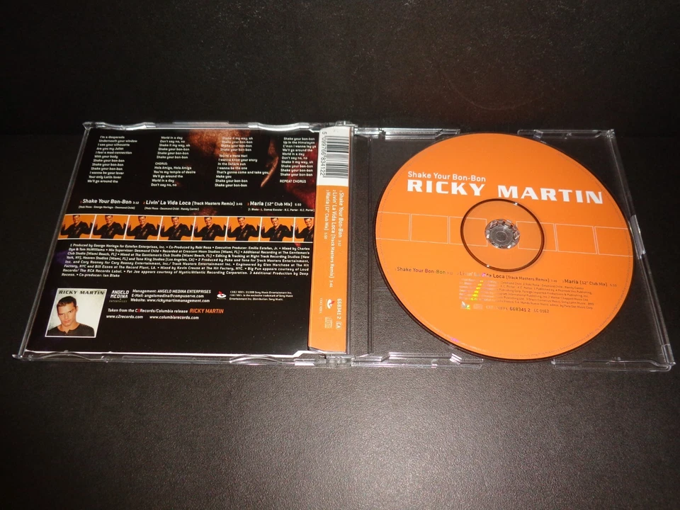 SHAKE YOUR BON-BON by RICKY MARTIN-Rare Collectible Maxi Single w/ Maria--CD - Image 4 of 4