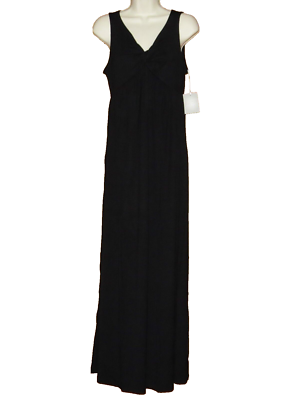SMALL Maternity Dress NEW a glow Knot Black Full Length Maxi Kohls Pregnancy  S 6 | eBay