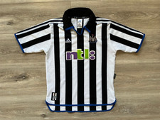 Newcastle Home football shirt 2000/2001 Jersey Adidas Soccer Kids L/164 Vintage