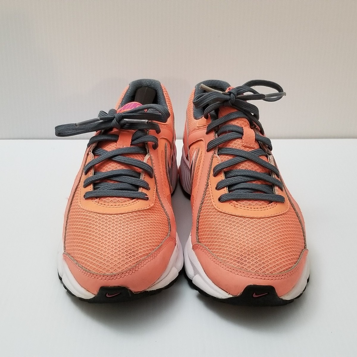 Nike Womens Air Dictate 488168-626 Orange Gray Running Shoes