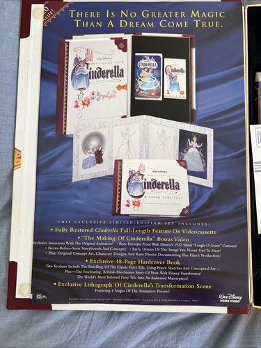 Walt Disney's Masterpiece Cinderella Exclusive Deluxe Video Edition VHS - Picture 6 of 21