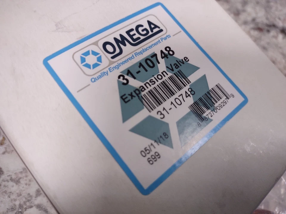 Válvula de expansión aire acondicionado trasero Omega 31-10748 3411817 Honda Odyssey nuevo sellado  Foto 2 de 4
