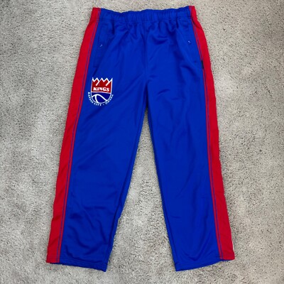 Vtg Kansas City Omaha Kings Warmup Pants Mens 4XL Reebok HWC Drawstring ABA NOS*