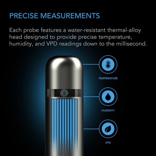 AC Infinity Climate Sensor for Controller AI+ Precise VPD Temperature & Humidity - Picture 2 of 6