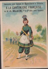 CHROMO PUBLICITAIRE A LA CANTINIERE FRANCAISE CHICOREE G.BLACK/STE OLLE/CAMBRAI