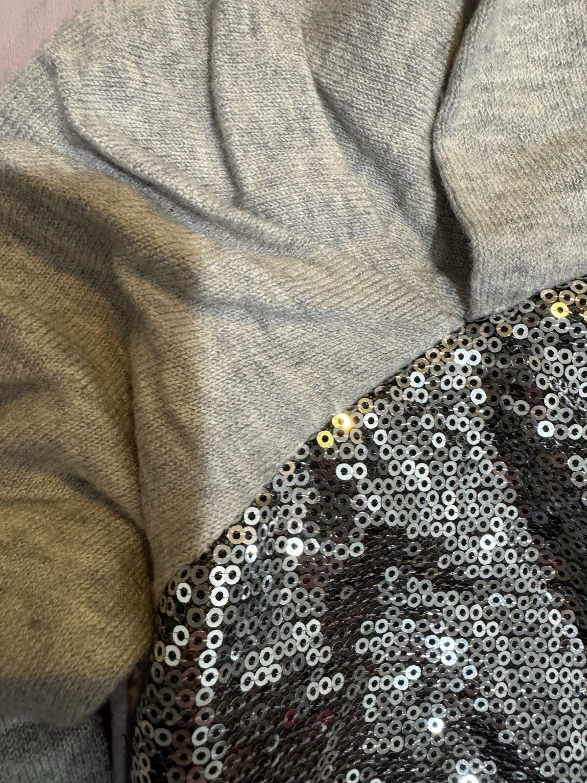 BCBGeneration Wool Sequin Long Sleeves Sweater Si… - image 4