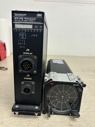 Procesador 3M Stormscope WX-10A 78-8047-0985-1 y pantalla WX-10 - Imagen 2 de 10