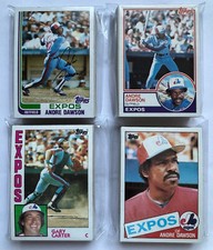 Montreal Expos 1982-85 Topps base team sets (4 set lot w/3 HOFers)