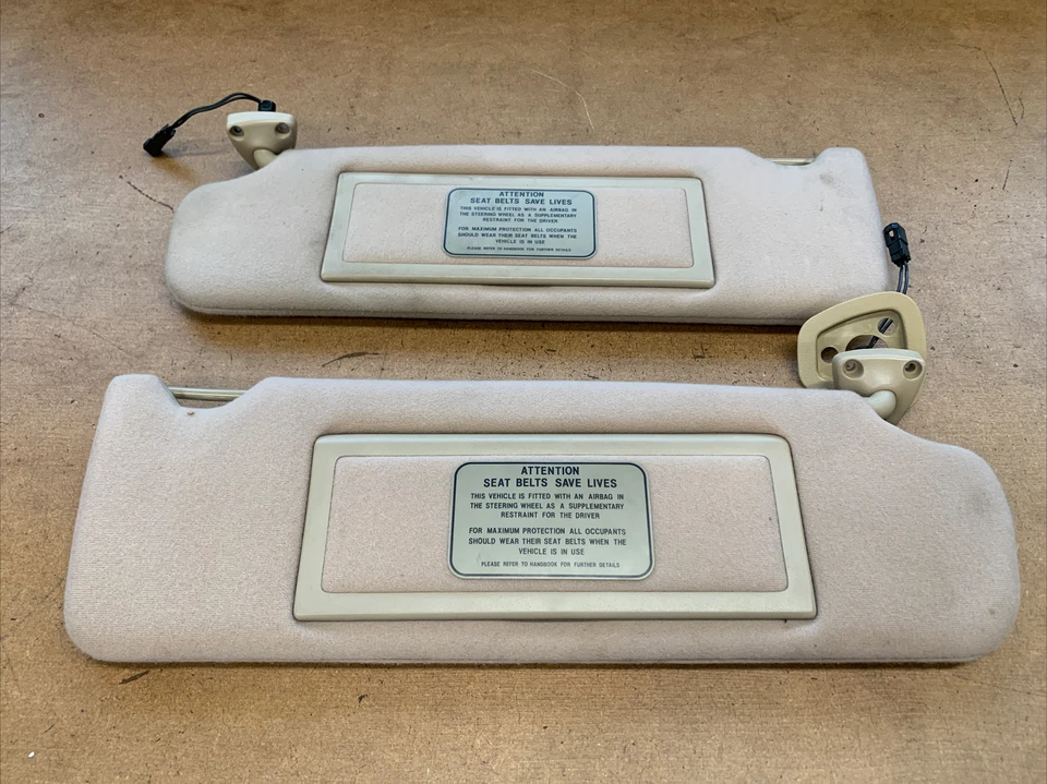 Jaguar XJ6 1993-1994 Vanden Plas parasol derecho e izquierdo tela bronceada OEM Foto 2 de 4